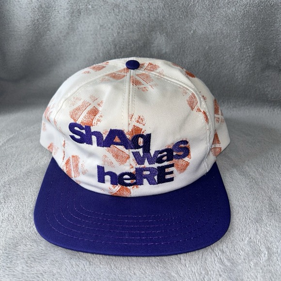 Vintage Shaq Was Here Pepsi Reebok Snapback Hat 90s Made In USA Basketball